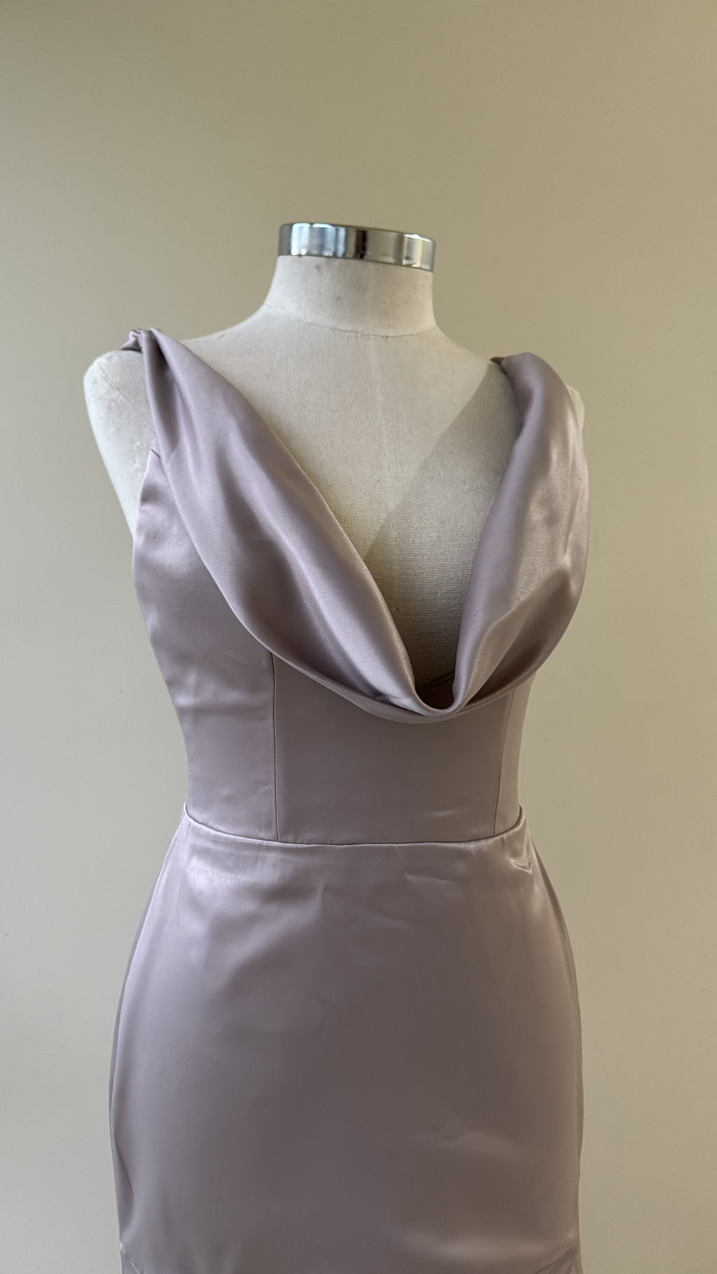 Cowl Neck Dress with Slit