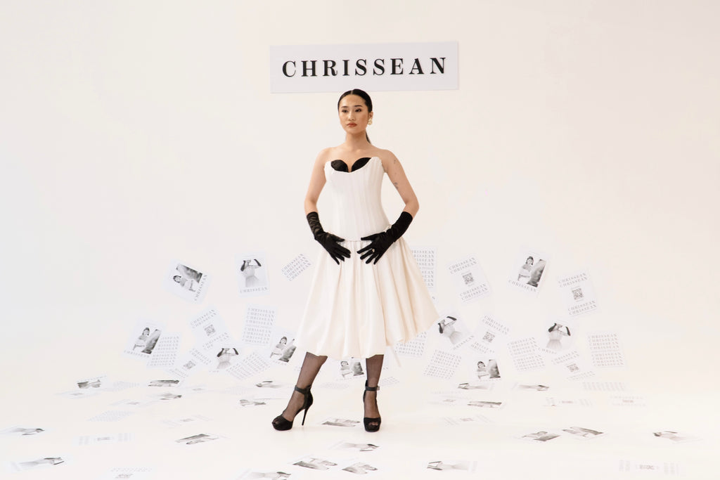 Sweetheart Contrast Textured  Corset
