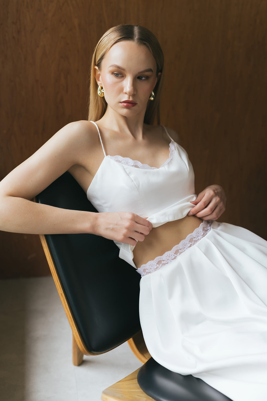 Dream Girl White Romantic Lace Cami Top