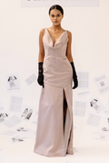Cowl Neck Dress with Slit